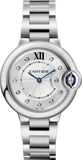 Cartier Ballon Bleu De Cartier Diamonds Silver Dial Silver Steel Strap Watch for Women - W4BB0022 Authentic Buy Shop Now