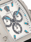 Versace Dominus Chronograph Silver Dial Black Rubber Strap Watch For Men - VE6H00123 Authentic Buy Shop Now