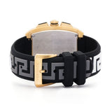 Versace Dominus Chronograph Gold Dial Black Silicone Strap Watch For Men - VE6H00223 Authentic Buy Shop Now
