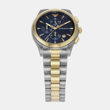 Emporio Armani Paolo Chronograph Blue Dial Two Tone Steel Strap Watch For Men - AR11579 Authentic Buy Shop Now