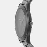 Michael Kors Slim Runway Quartz Black Dial Grey Steel Strap Watch For Men - MK1044 Authentic Buy Shop Now