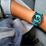 Michael Kors Janelle Quartz Blue Dial Blue Rubber Strap Watch For Women - MK7350 Authentic Buy Shop Now