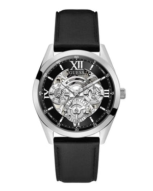 Guess Tailor Multifunction Black Dial Black Leather Strap Watch for Men - GW0389G1 Authentic Buy Shop Now