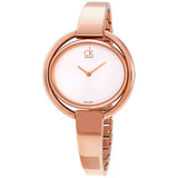 Calvin Klein Impetuos Silver Dial Rose Gold Steel Strap Watch for Women - K4F2N616 Authentic Buy Shop Now