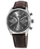 Tag Heuer Carrera Chronograph Grey Dial Brown Leather Strap Watch for Men - CBN2012.FC6483 Authentic Buy Shop Now