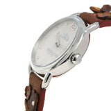 Coach Delancey White Dial Floral Brown Leather Strap Watch for Women - 14502761 Authentic Buy Shop Now