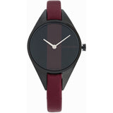 Calvin Klein Rebel Red Black Dial Red Leather Strap Watch for Women - K8P237U1 Authentic Buy Shop Now