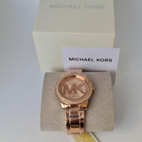 Michael Kors Tibby Quartz Rose Gold Dial Rose Gold Steel Strap Watch For Women - MK6880 Authentic Buy Shop Now