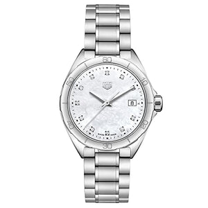 Tag Heuer Formula 1 White Mother of Pearl Dial Silver Steel Strap Watch for Women - WBJ1319.BA0666 Authentic Buy Shop Now