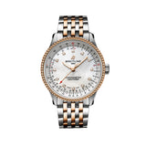 Breitling Navitimer Automatic 41 White Dial Two Tone Steel Strap Watch for Men - U17326211G1U1 Authentic Buy Shop Now
