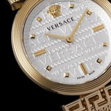 Versace Meander Greca White Dial Gold Mesh Bracelet Watch for Women - VELW00820 Authentic Buy Shop Now