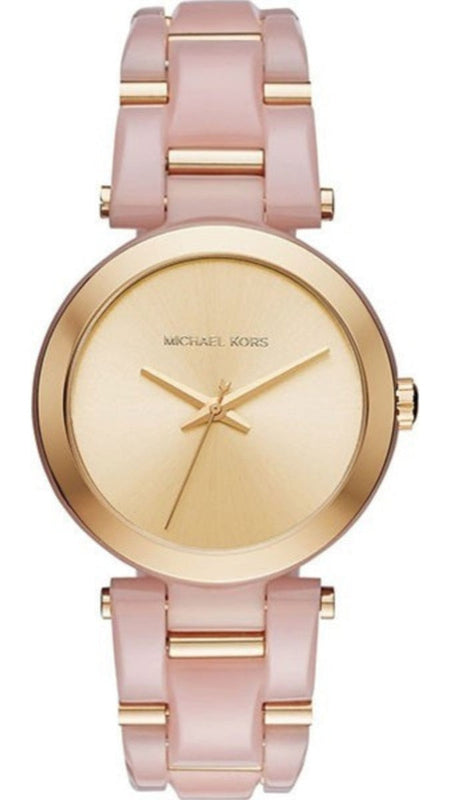 Michael Kors Delray Rose Gold Dial Pink Steel Strap Watch for Women - MK4316 Authentic Buy Shop Now
