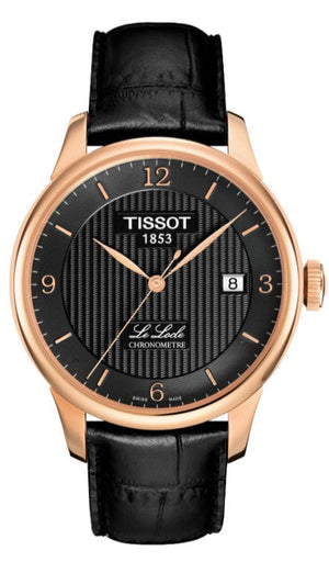 Tissot Le Locle Chronometer Black Dial Black Leather Strap Watch For Men - T006.408.36.057.00 Authentic Buy Shop Now