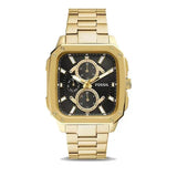 Fossil Inscription Multifunction Black Dial Gold Steel Strap Watch for Men - BQ2656 Authentic Buy Shop Now