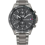 Tommy Hilfiger Decker Quartz Black Dial Black Steel Strap Watch for Men - 1791347 Authentic Buy Shop Now