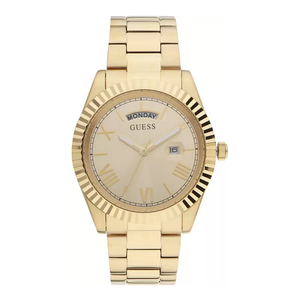 Guess Connoisseur Gold Dial Gold Steel Strap Watch for Men - GW0265G2 Authentic Buy Shop Now