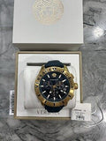 Versace Casual Chronograph Blue Dial Blue Leather Strap Watch for Men - VERG004-18 Authentic Buy Shop Now