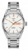 Tag Heuer Carrera Calibre 5 White Dial Silver Steel Strap Watch for Men - WAR201D.BA0723 Authentic Buy Shop Now