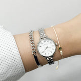 Marc Jacobs Sally White Dial Silver Steel Strap Watch for Women - MBM8642 Authentic Buy Shop Now