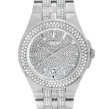 Bulova Crystal Pave Silver Dial Silver Steel Strap Watch for Men - 96B235 Authentic Buy Shop Now