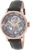 Fossil Boyfriend Automatic Skeleton Grey Dial Grey Leather Strap Watch for Women - ME3089 Authentic Buy Shop Now
