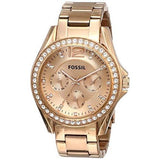 Fossil Riley Multifunction Rose Gold Dial Rose Gold Steel Strap Watch for Women - ES2811 Authentic Buy Shop Now