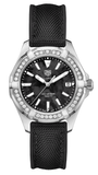 Tag Heuer Aquaracer Diamonds Mother of Pearl Black Dial Black Nylon Strap Watch for Women - WAY131P.FT6092 Authentic Buy Shop Now