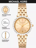 Michael Kors Darci Analog Gold Dial Gold Steel Strap Watch For Women - MK4513 Authentic Buy Shop Now