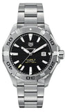 Tag Heuer Aquaracer Automatic Black Dial Silver Steel Strap Watch for Men - WAY2010.BA0927 Authentic Buy Shop Now