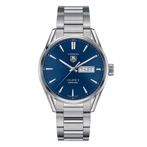 Tag Heuer Carrera Automatic Blue Dial Silver Steel Strap Watch for Men - WAR201E.BA0723 Authentic Buy Shop Now