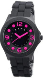 Marc Jacobs Pelly Black Dial Black Silicone Strap Watch for Women - MBM2530 Authentic Buy Shop Now