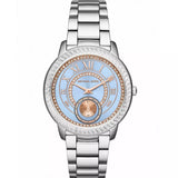 Michael Kors Madelyn Quartz Blue Dial Silver Steel Strap Watch For Women - MK6286 Authentic Buy Shop Now