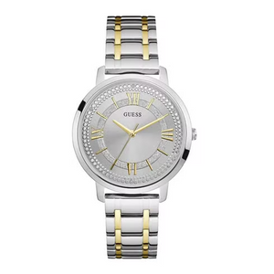 Guess Montauk Silver Dial Two Tone Steel Strap Watch for Women - W0933L5 Authentic Buy Shop Now