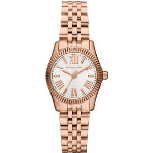 Michael Kors Lexington Quartz White Dial Rose Gold Steel Strap Watch For Women - MK3230 Authentic Buy Shop Now