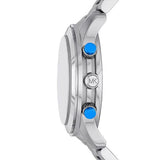 Michael Kors Runway Stop Hunger Blue Dial Silver Steel Strap Watch for Women - MK7427 Authentic Buy Shop Now