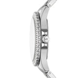 Michael Kors Everest Three hand Silver Dial Silver Steel Strap Watch For Women - MK7403 Authentic Buy Shop Now