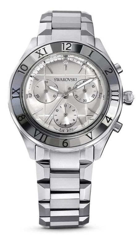 Swarovski Dextera Chronograph Silver Dial Silver Steel Strap Watch for Women - 5641297 Authentic Buy Shop Now