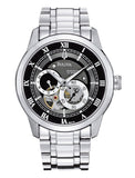 Bulova BVA Dual Aperture Black Dial Silver Steel Strap Watch for Men - 96A119 Authentic Buy Shop Now