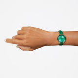 Swarovski Octea Nova Crystals Green Dial Green Leather Strap Watch for Women - 5650005 Authentic Buy Shop Now