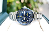 Citizen Promaster Nighthawk Eco Drive Navy Blue Dial Silver Steel Strap Watch For Men - BJ7006-56L Authentic Buy Shop Now