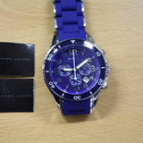 Marc Jacobs Rock Chronograph Blue Dial Blue Silicone Strap Watch for Women - MBM2548 Authentic Buy Shop Now