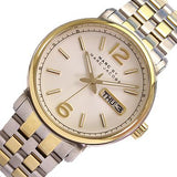 Marc Jacobs Fergus Silver Dial Two Tone Steel Strap Watch for Women - MBM8652 Authentic Buy Shop Now