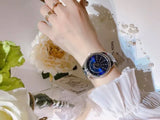 Michael Kors Lauryn Blue Dial Silver Steel Strap Watch for Women - MK3720 Authentic Buy Shop Now