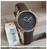 Fossil Tailor Grey Dial Grey Leather Strap Watch for Women - ES3913 Authentic Buy Shop Now