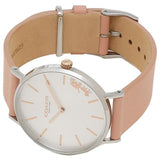 Coach Perry White Dial Pink Leather Strap Watch for Women - 14503128 Authentic Buy Shop Now