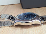 Emporio Armani Chronograph Quartz Blue Dial Silver Steel Strap Watch For Men - AR11082 Authentic Buy Shop Now