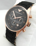Emporio Armani Sportivo Black Dial Black Steel Strap Watch For Men - AR5905 Authentic Buy Shop Now