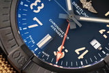 Breitling Avenger Automatic GMT 45 Black Dial Brown Nylon Strap Watch for Men - V32395101B1X1 Authentic Buy Shop Now