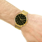 Michael Kors Jaryn Black Dial Gold Steel Strap Watch for Men - MK8503 Authentic Buy Shop Now
