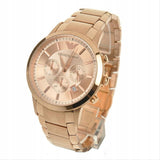 Emporio Armani Classic Rose Gold Chronograph Steel Strap Watch For Men - AR2452 Authentic Buy Shop Now